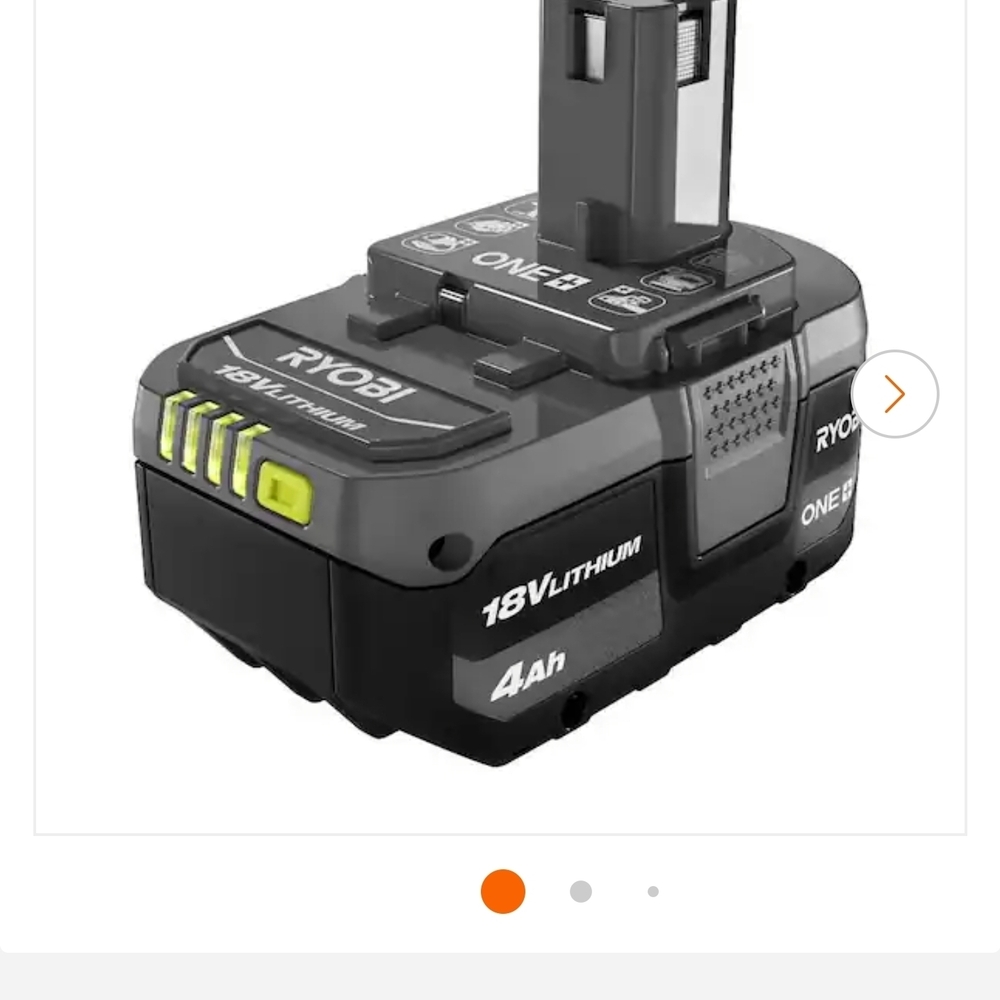 Ryobi ONE+ 18V Lithium-Ion 4Ah Battery PBP2005 1-Pack Battery